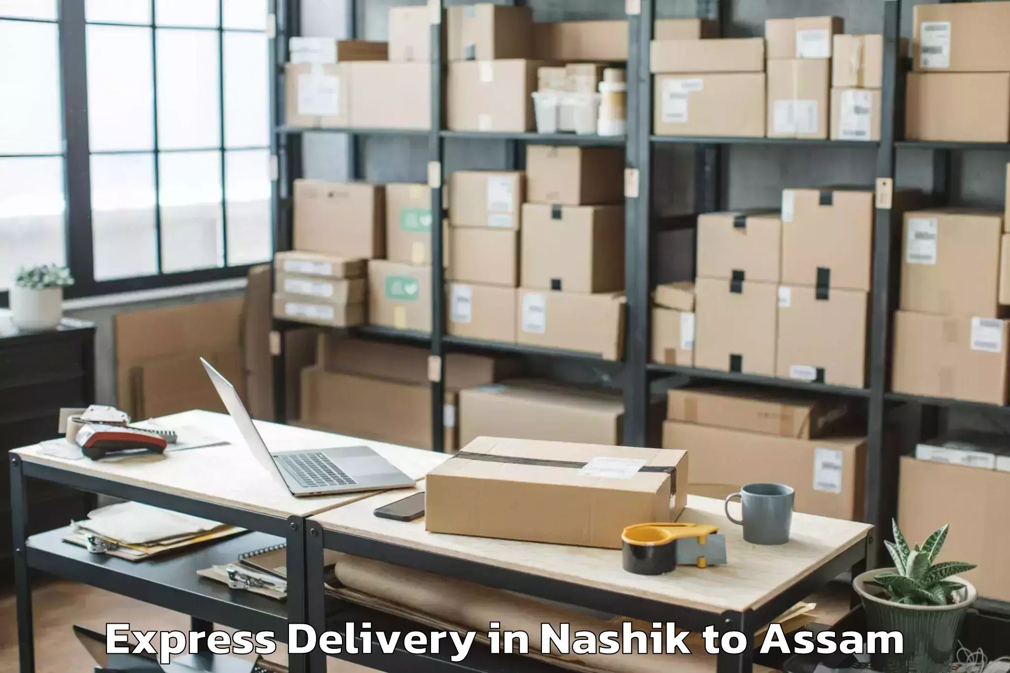 Book Nashik to Kaziranga University Jorhat Express Delivery Online